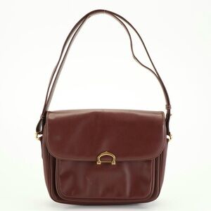 Les must de Cartier shoulder Bag in Burgundy leather
